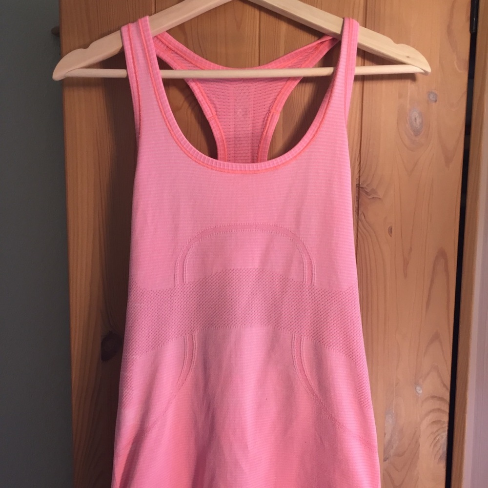 Coral Lululemon Athletica swiftly tank